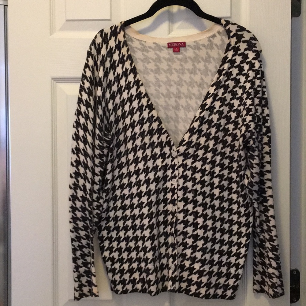 Merona houndstooth cardigan